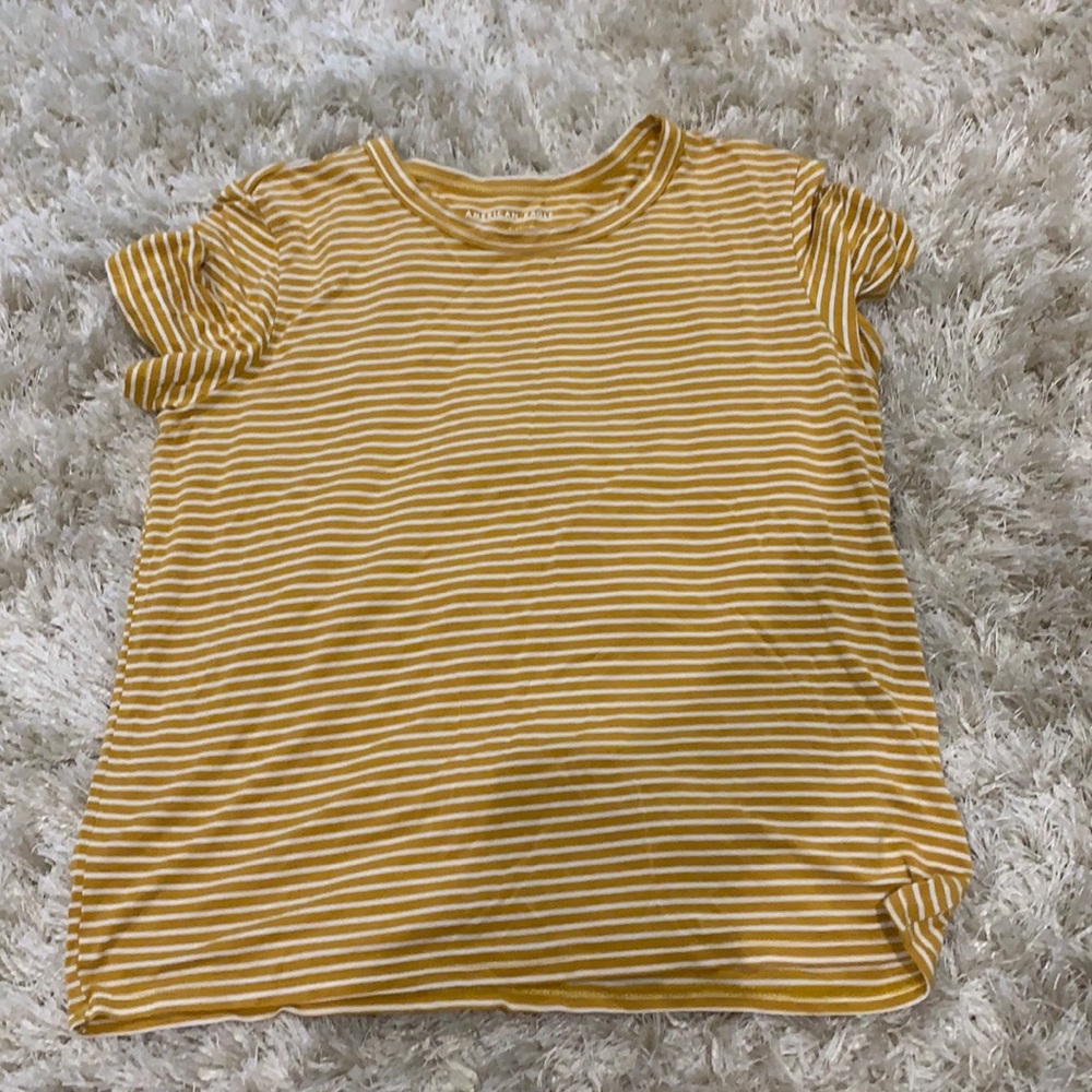 White&Yellow Soft&Sexy Tee from American Eagle